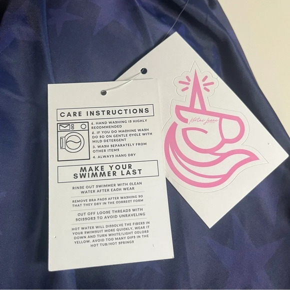 NWT KORTNIE JEANE Stars Tie Top - Picture 3 of 5